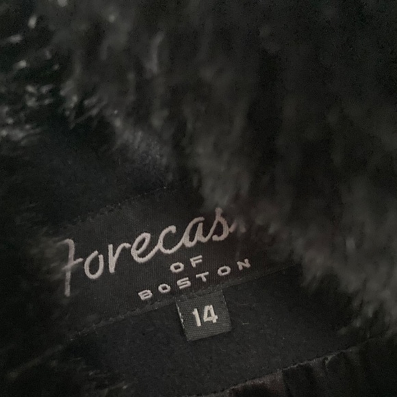 Vintage Wool/Cashmere Black Button Down Coat 14 - Picture 5 of 8